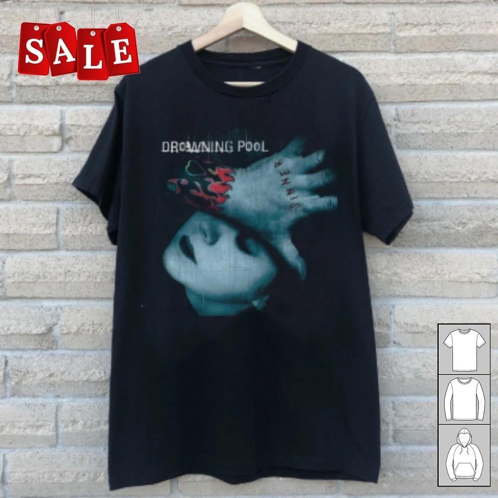 Hot DROWNING POOL BAND Sinner ALBUM Gift For Fans Unisex All Size T-Shirt TH570 Unisex T-Shirt XL