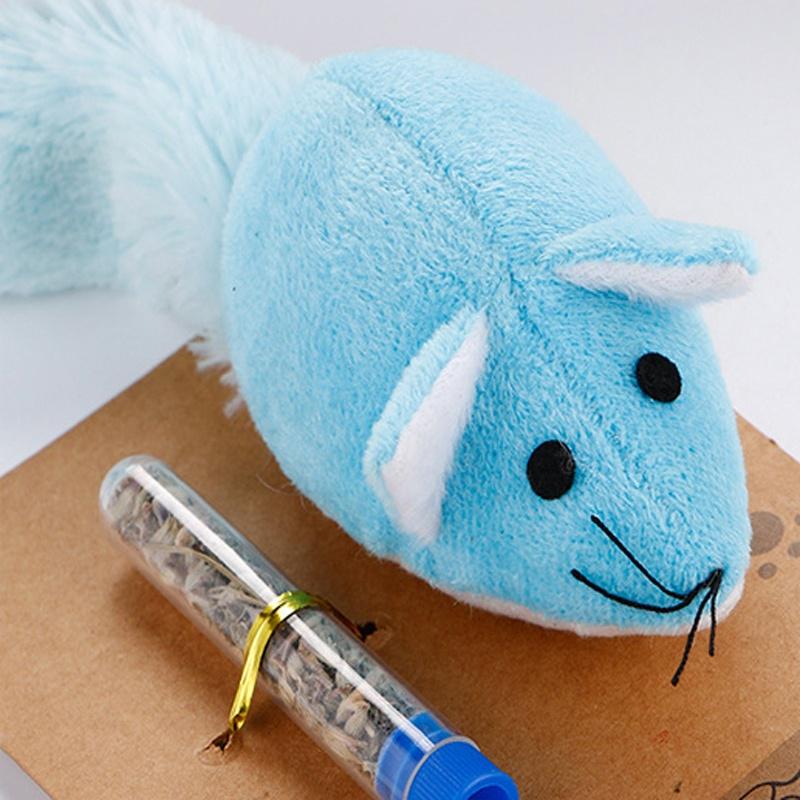 False Long Tail Mouse Cat Catnip Toys Pet Playing Toys