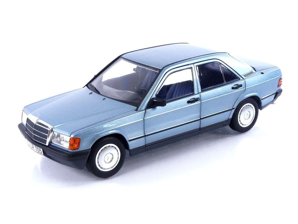 

Norev масштаб 190E 1984 Светло-голубой металлик литая модель автомобиля 1/18 Mercedes-Benz (W201) (183828)