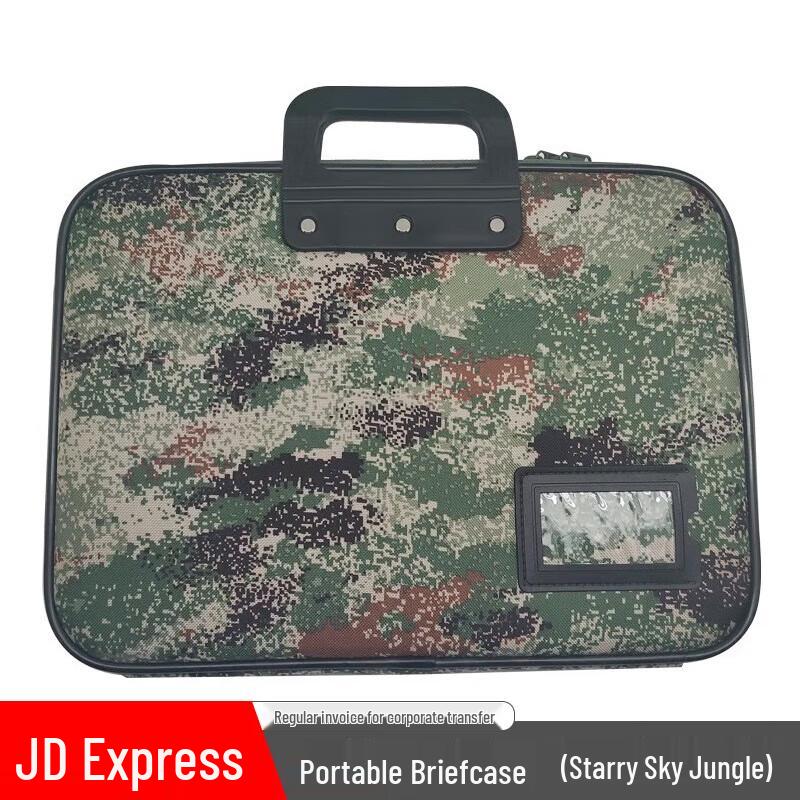 

Camouflage Zipper Document Briefcase