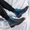 Fashion Winter Trend High Top Workwear Shoes Tips Thick Soles for Men's Business Dress Shoes British Style Men's Leather Ankle Boots