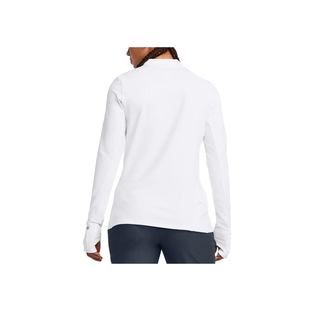 Under Armour Qualifier ColdGear Long Sleeve Fitness Top Women Tops White 1379343-100