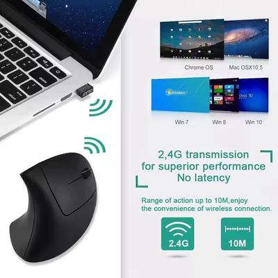Neue kabellose 2,4G Bluetooth-Maus Vertikale ergonomische kabelgebundene optische Mäuse DPI 800/1200/1600 Laptop PC Computer Desktop Zubehör