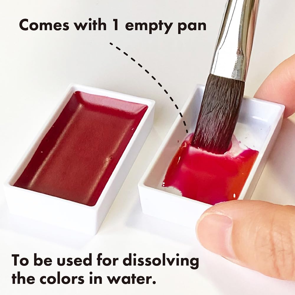 Kuretake Paint Gansai Tambi Granulating Colors Set of 5 - Special Color Separation Effect MC20GN2/5V