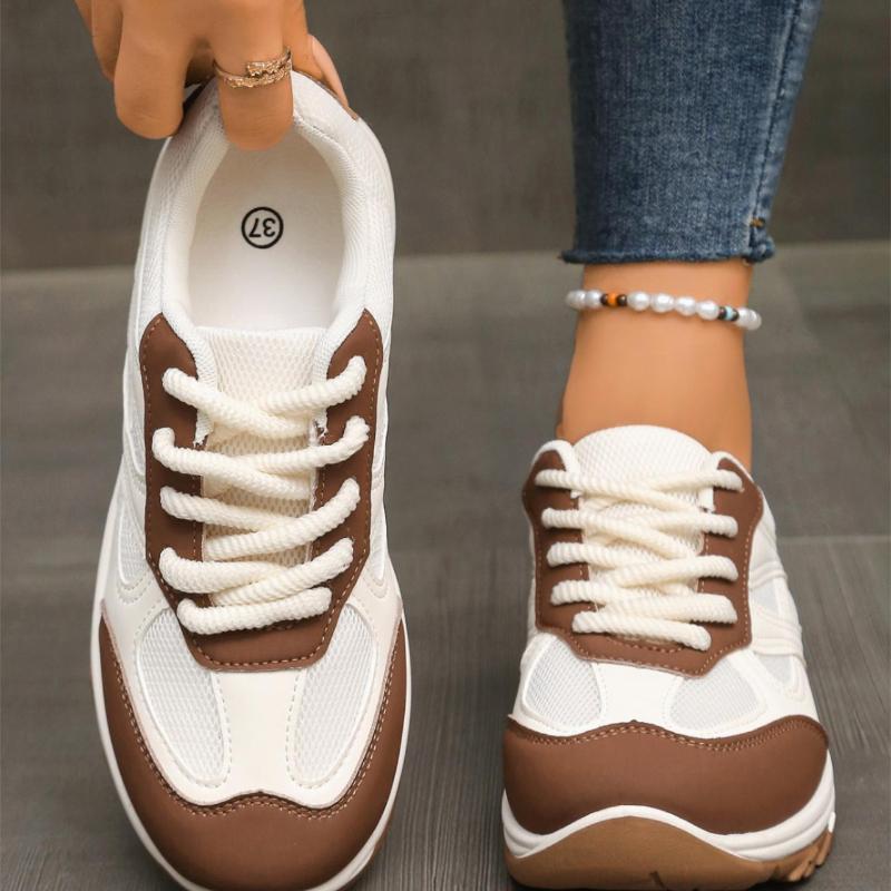 New Fashionable Anti Slip Outdoor Hiking Shoes For Women Breathable Lace Up Sports Shoes Comfortable Casual Shoes