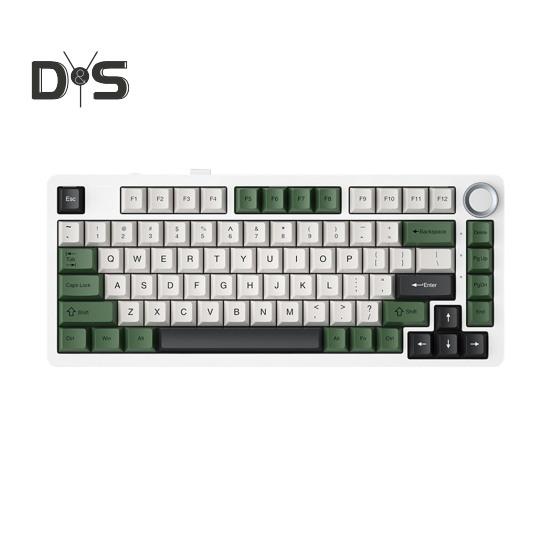 

Механическая клавиатура Совместимость с Bluetooth/2.4G/Type-C Проводное подключение Трехрежимное подключение Полноразмерная клавиатура с возможностью горячей замены 81 клавиша F