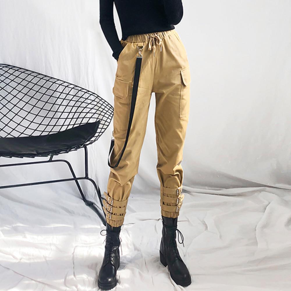Buy Hiphop Boot Cut Pants Women Lace-up 