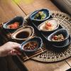 Creative Condiment Vinegar Plates Japanese Soy Sauce Dish Retro Ceramic Plates Sushi Wasabi Flavored Plates Kitchen Tableware