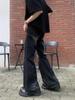 Men's Trendy High-Waist Tie-Dye Flared Jeans - American Retro Loose Wide-Leg Pants