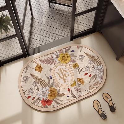 American Bathroom Diatom Mud Mat Toilet Quick Drying Absorbent Foot Mat Non-slip Mat Household Door Mat