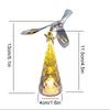 1PC Flying Bird Light LED Rotating Crystal Multicolor Xmas Tree Desktop Ornament Christmas Gift