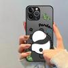 Cute Panda Funny Case for iPhone 17 Pro Max 13 Mini XS XR 15 12 14 7 8 SE 11 Air 16 Plus Funda Back Phone Cover
