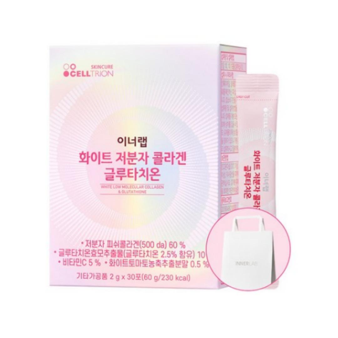 

[Celltrion] Inner Lab White Low Molecular Collagen & Glutathione 2g X 30stick 1box (30stick)
