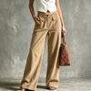 Women's Casual Loose Fit Wide Leg Pants Color Trousers for Everyday Wear
