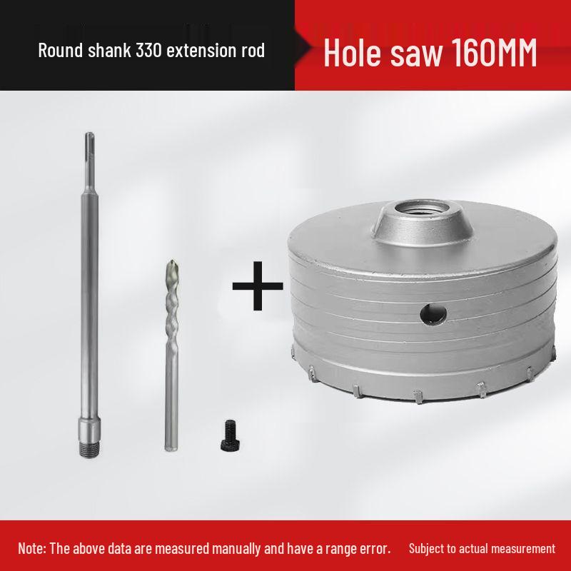 Electric Impact Drill Bit for Cement and Brick Walls - Dry Drilling Opener for Air Conditioner and Water Pipe Installations