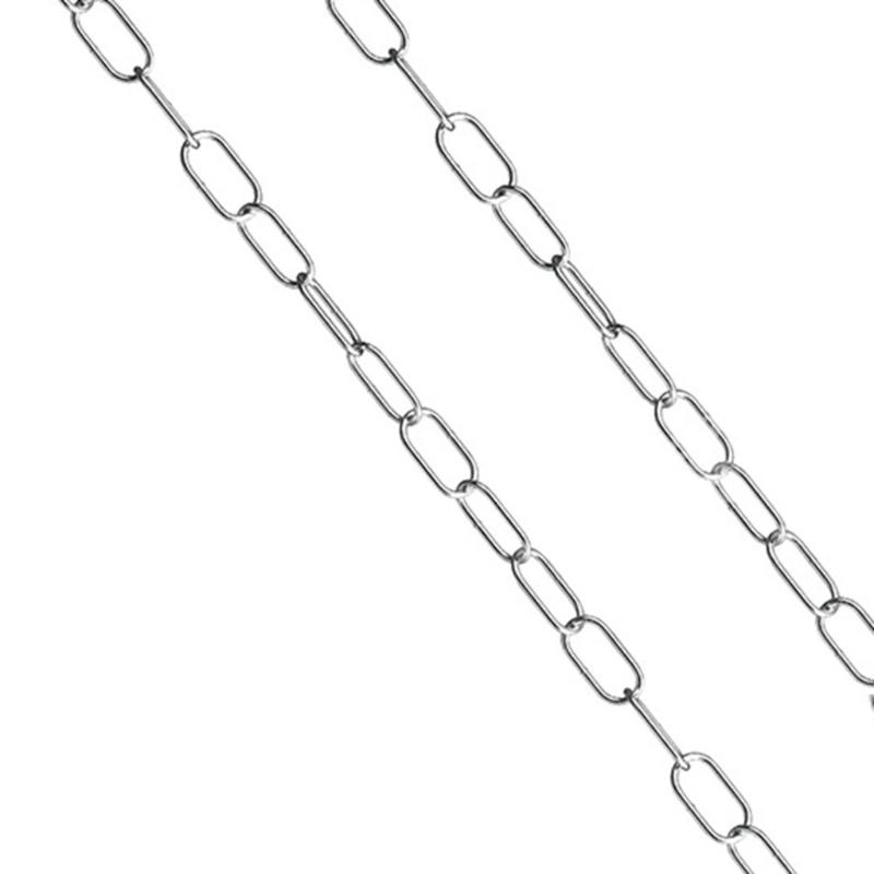 Multipurpose 100cm Silver Stainless Sturdy Steel Chain Accessory for Hanging Artworks Light Fixtures and Flowerpots