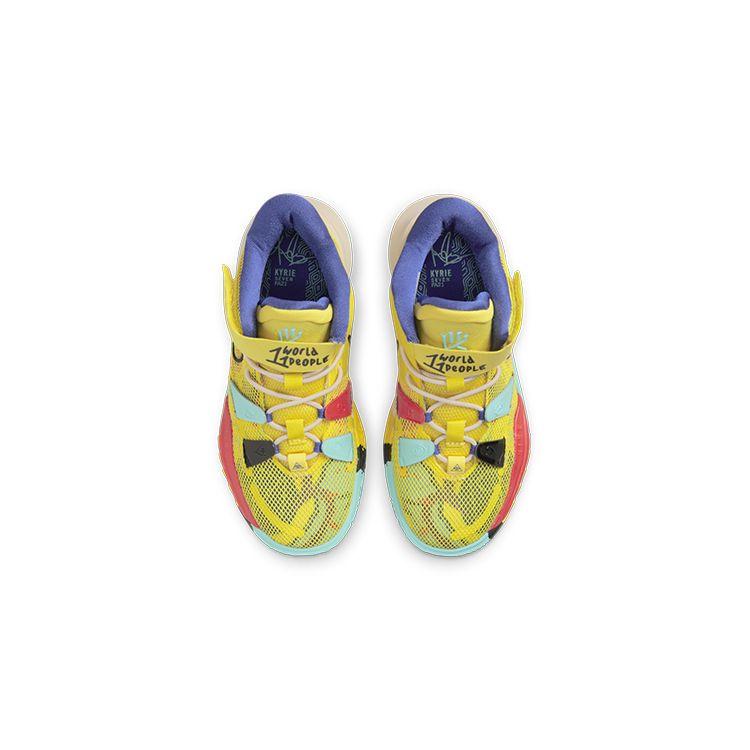 Nike Tênis Infantil Kyrie 7 PS 1 World 1 People Amarelo Amarelo-Strike Verde-Abyss CT4087-700