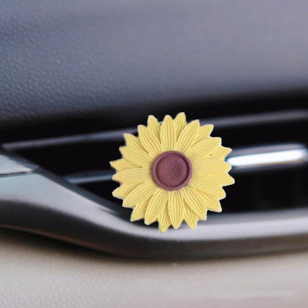 Sunflower Daisy Flower Craft Silicone Mold Epoxy Car Air Outlet Mold Resin Casting Pendant Mold Suitable for Diy Crafts