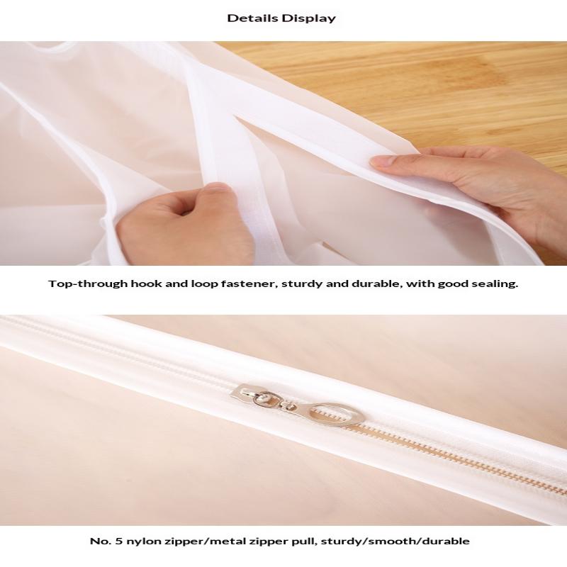 Büyük Kapasiteli Giysi Toz Örtüsü Giysi Saklama Asılı Giysi Elbise Takım Elbise Palto Kalınlaştırma