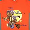 NOS Vtg 90s FREEZE HALLOWEEN CARTOON T-Shirt LARGE/XL Trick or Treat Bear Witch