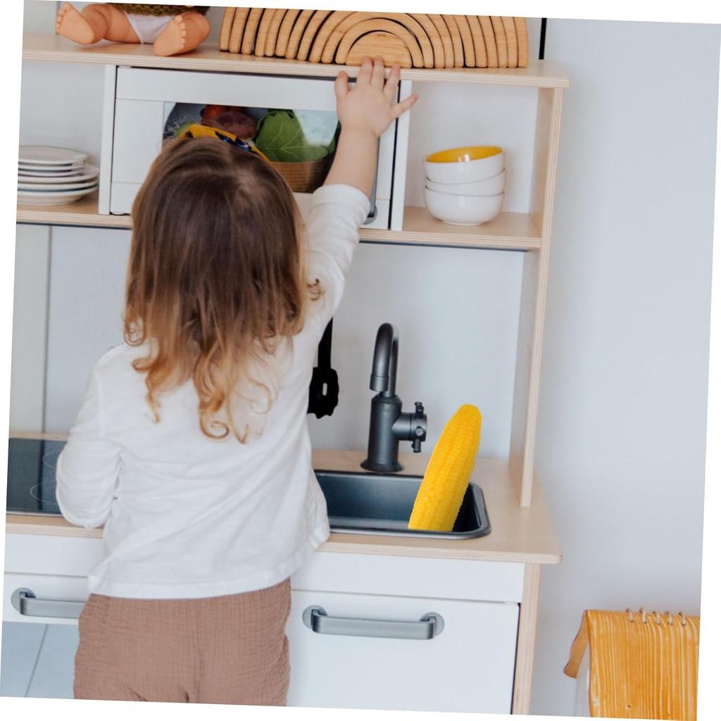 Garneck Simulation Corn Faux Plants Fall Decorations for Home Water Table Decorative Realistic Vegetable Artificial Vegetable Fake Ornament PVC