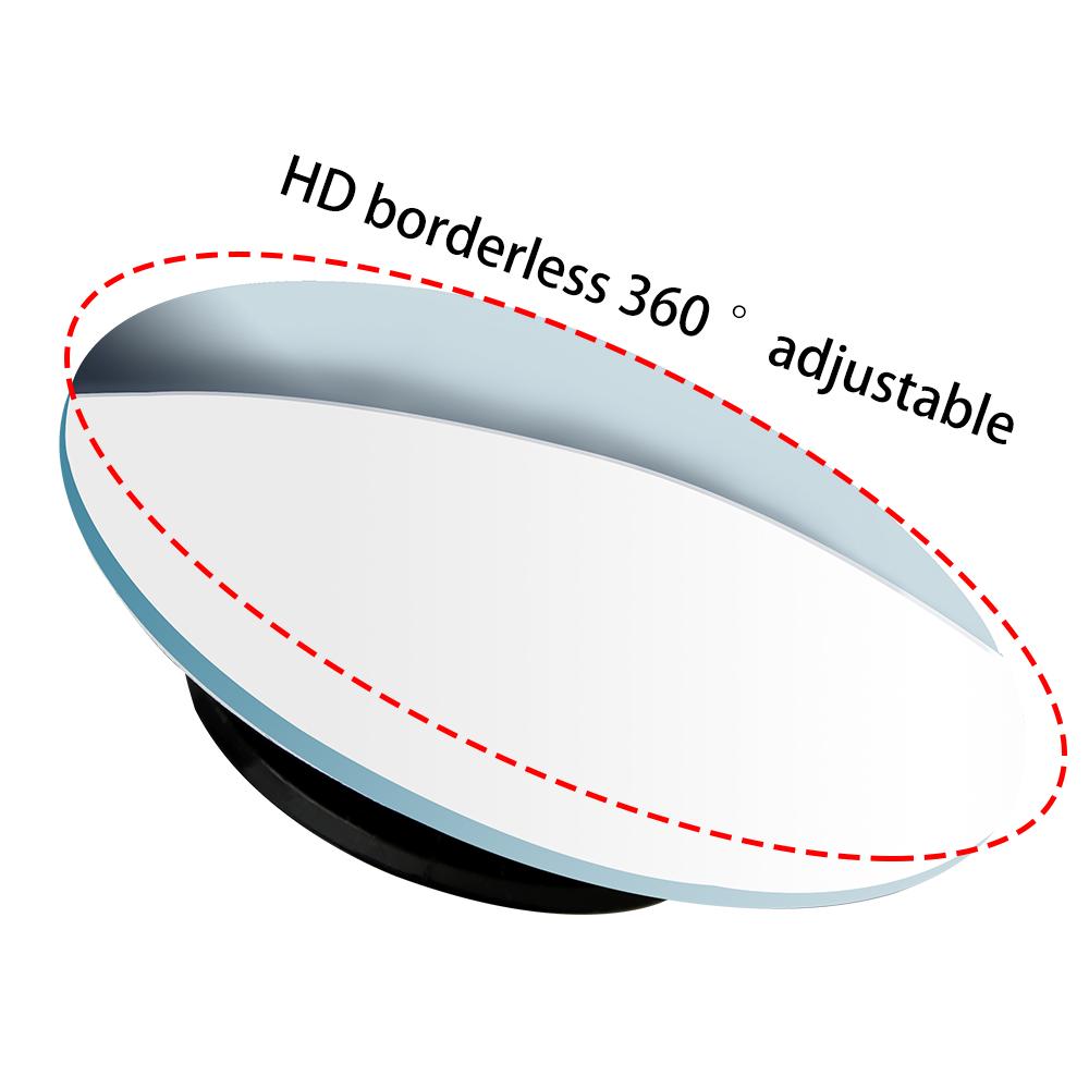For Car Vehicle Side Blindspot Blind Spot 360 Wide Angle Car Rearview Mirror