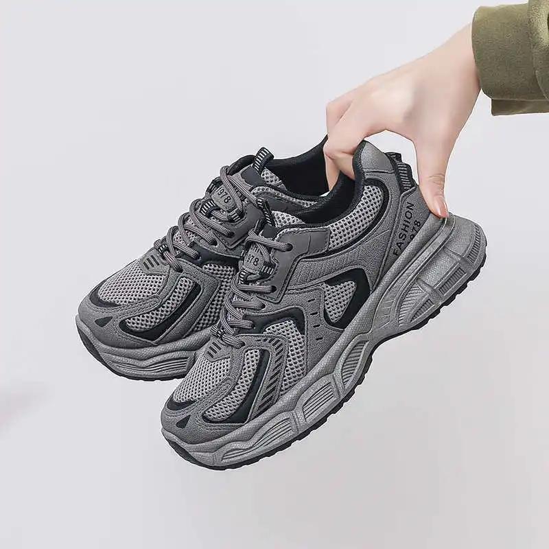 Fashion Anti-skid High Sole Casual Shoes Husband Loafers Woman's Sneakers Basket Running Sports Wide Foot Sneacker 2025elegant