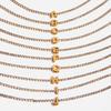 Classic Fashion Style 18K Gold Plated Stainless Steel White Rhinestone Chain Tennis Letter Bracelets for Women Daily Wear