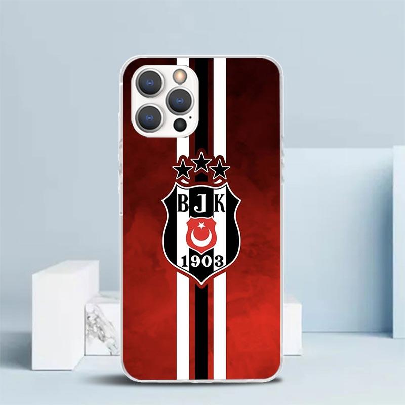 B-Besiktas B-BJK Zachte Cover voor iPhone 16 17 Air 15 14 Pro Max 16E Telefoonhoesje 13 Mini 12 11 7 SE 8 Printpatroon Passende Hoesjes 16 17