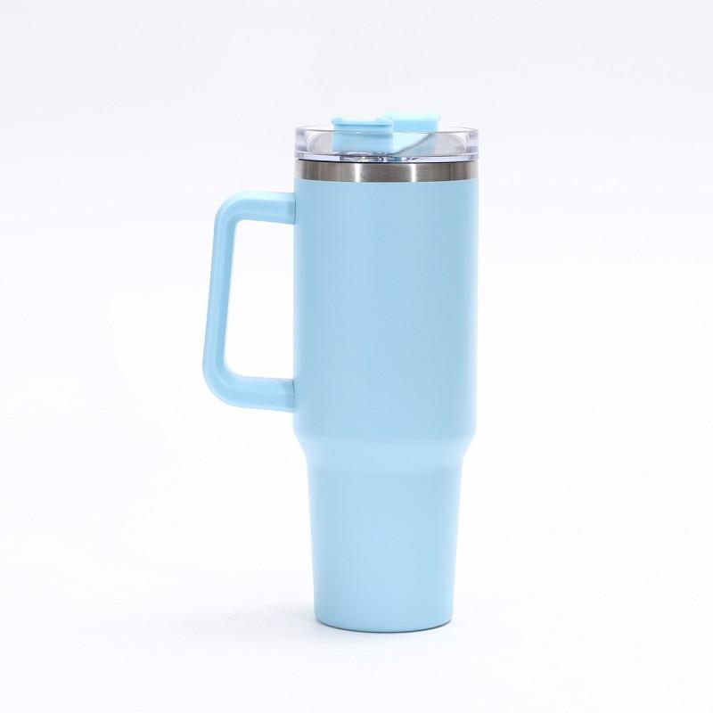 Large Capacity 40oz Stainless Steel Travel Mug With Straw Lid Vacuum Insulated Car Office Outdoor Use