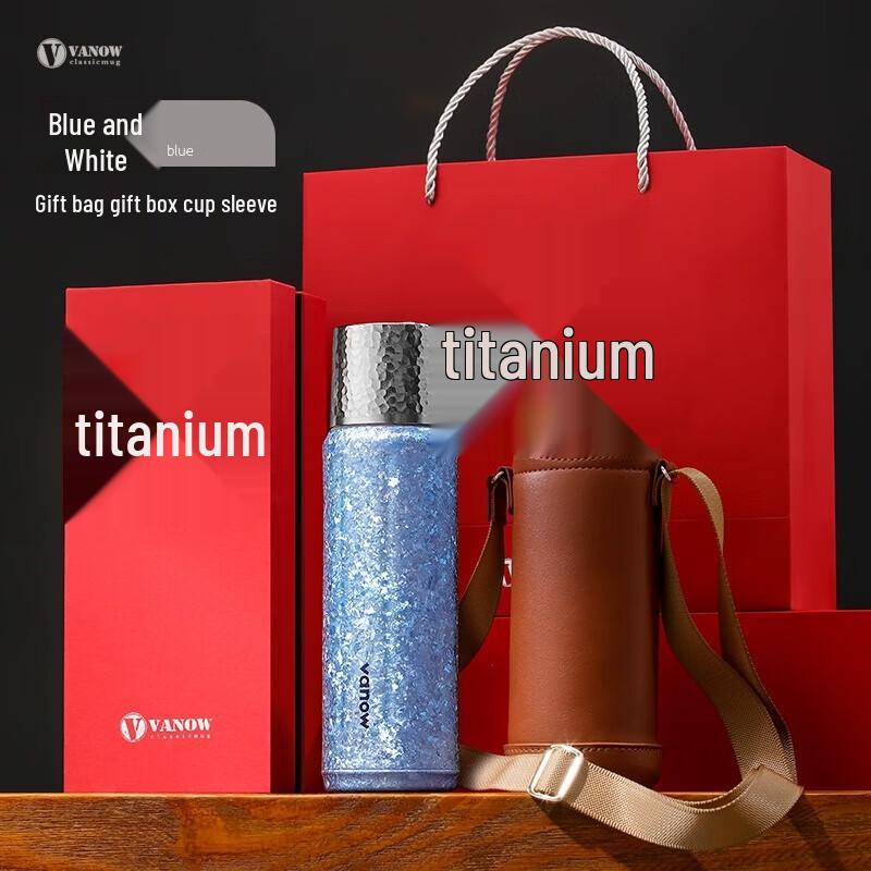 Vanow Double-Layer Titanium Insulated Tea Infuser Bottle