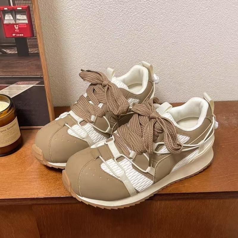 Sports Forrest Gump Shoes Women's 2025 Spring New Casual Versatile Lightweight Non-slip Lace-up Breathable German Training Single Shoes