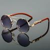New Vintage Round Sunglasses Men Women Fashion Double Bridge Multicolor Shades Trendy Luxury Sun Glasses