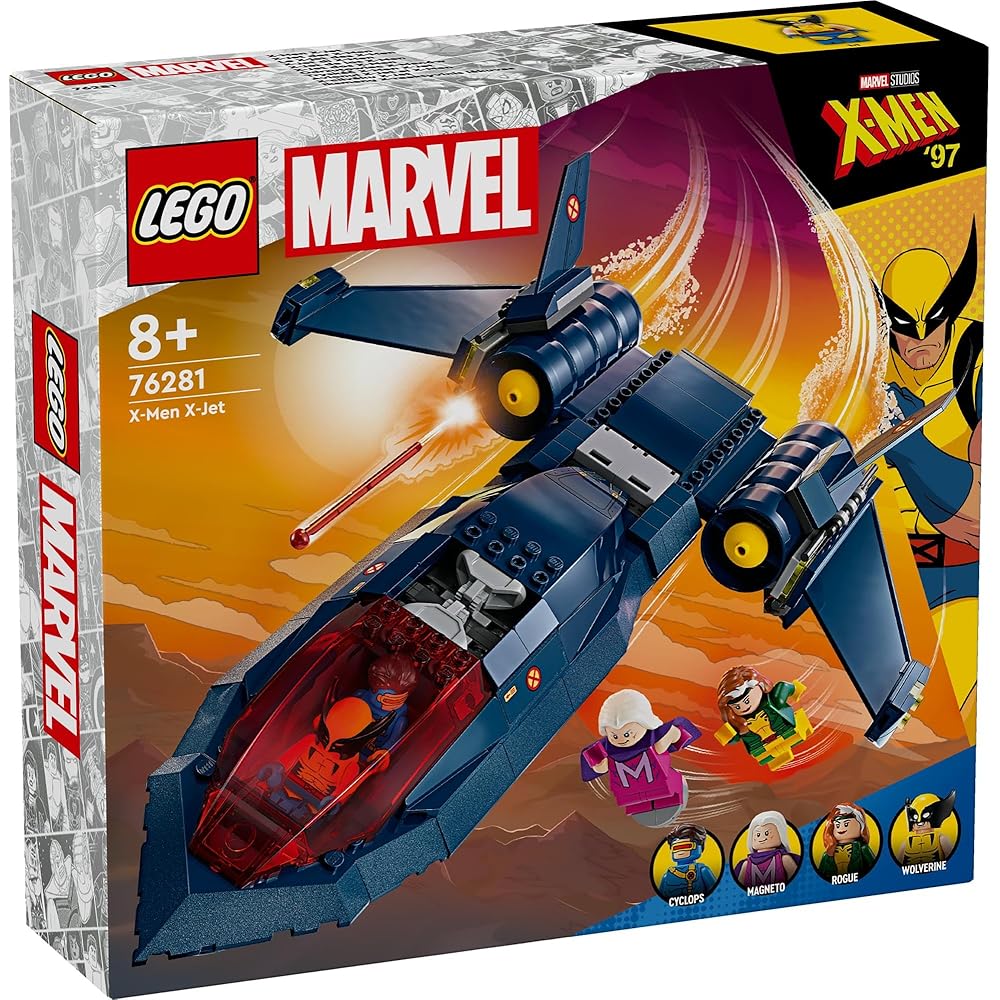 LEGO Super Heroes X-Men X-Jet Toy Building Blocks for Kids Ages 8-10 Marvel Gift