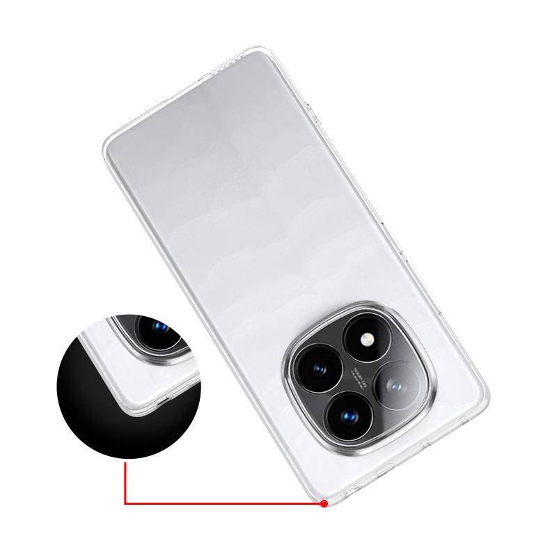 Applicable to Redmi NOTE 14 PRO transparent mobile phone case soft case Redmi Note 15 Pro silicone TPU soft case
