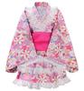 Yukata Dress for with and Perfect for Fireworks Festivals and Summer Stylish and with Obi Sash Floral Size 100 [ReliBeauty] Girls, Separate, Glitter,