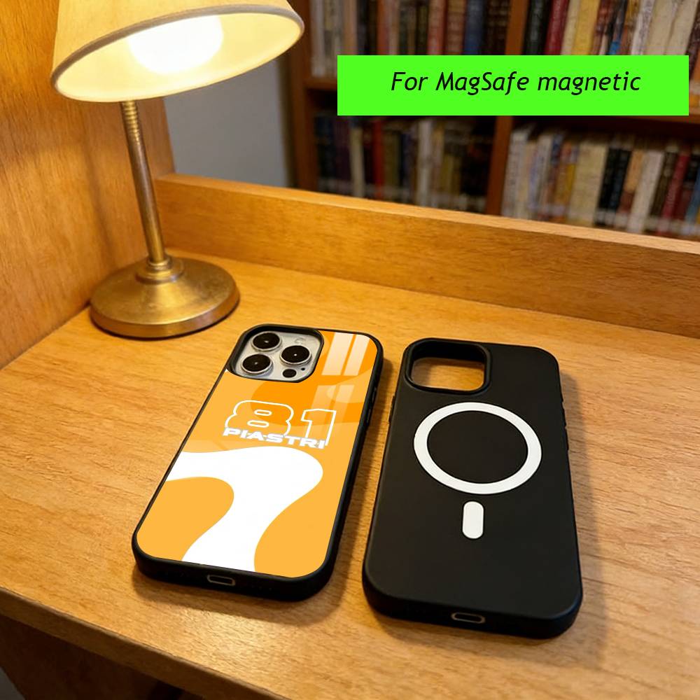 Чехол для телефона O-Oscar Piastri 81 для iPhone17,16,15,14,13,12,11 Plus,Pro Магнитный Для Magsafe Беспроводной Зарядки iPhone14Plus