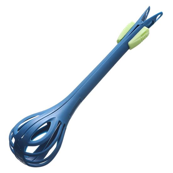 

Яичный венчик, многофункциональная противоскользящая ручка, ПП 2 в 1, простой в использовании яичный блендер синий