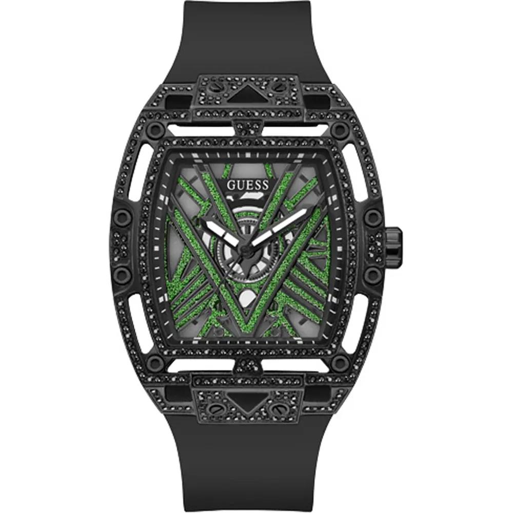 GUESS Trend Black Stainless Steel, Silicone Gents Quartz Watch GW0564G2 чёрный