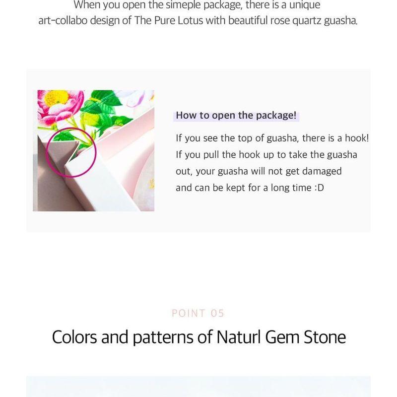 THE PURE LOTUS Rose Quartz Guasha