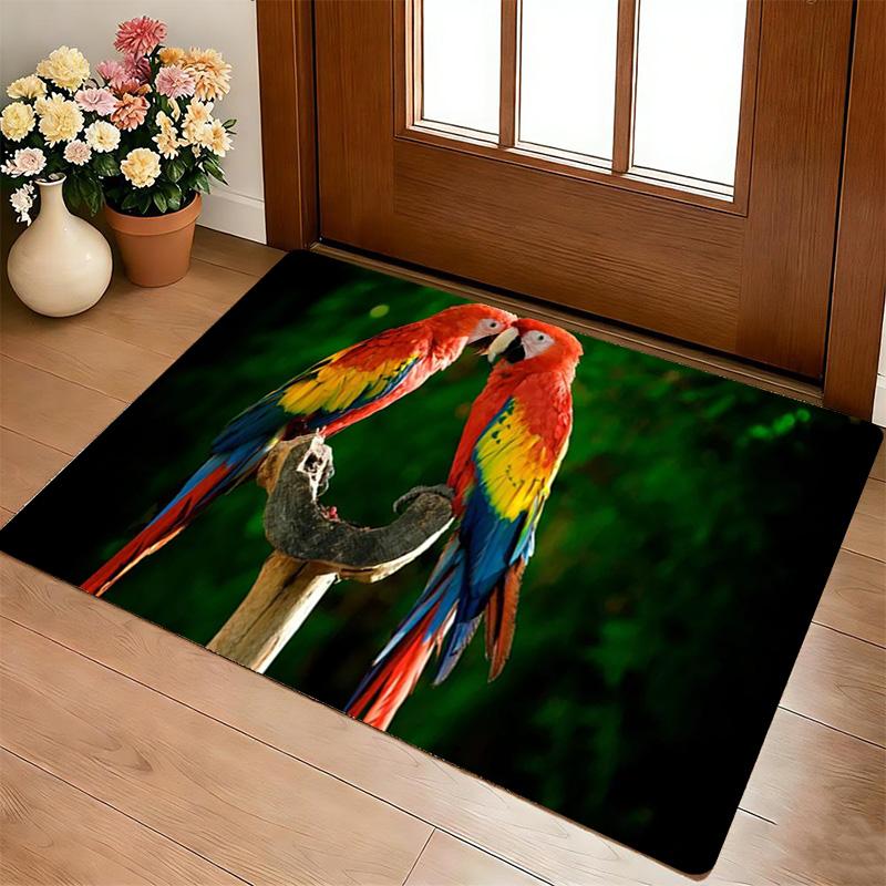 Macaw Love Living Room Nonslip Area Rug Soft Carpet For Bedroom Game Playroom Sofa Office Home Decor Doormat Christmas Gift C9302184