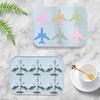 Airplane Fondant Silicone Mold, 3D Airplane Ice Cube Tray, Aircraft Silicone Chocolate Candy Mold, Airplane Shape Baking Mould for Mousse, Jellies,