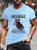 Novelty I Have Selective Hearing You Werent Selected Cat T Shirt Graphic Short Sleeve Husband Great Gifts Summer Fashion T-shirt