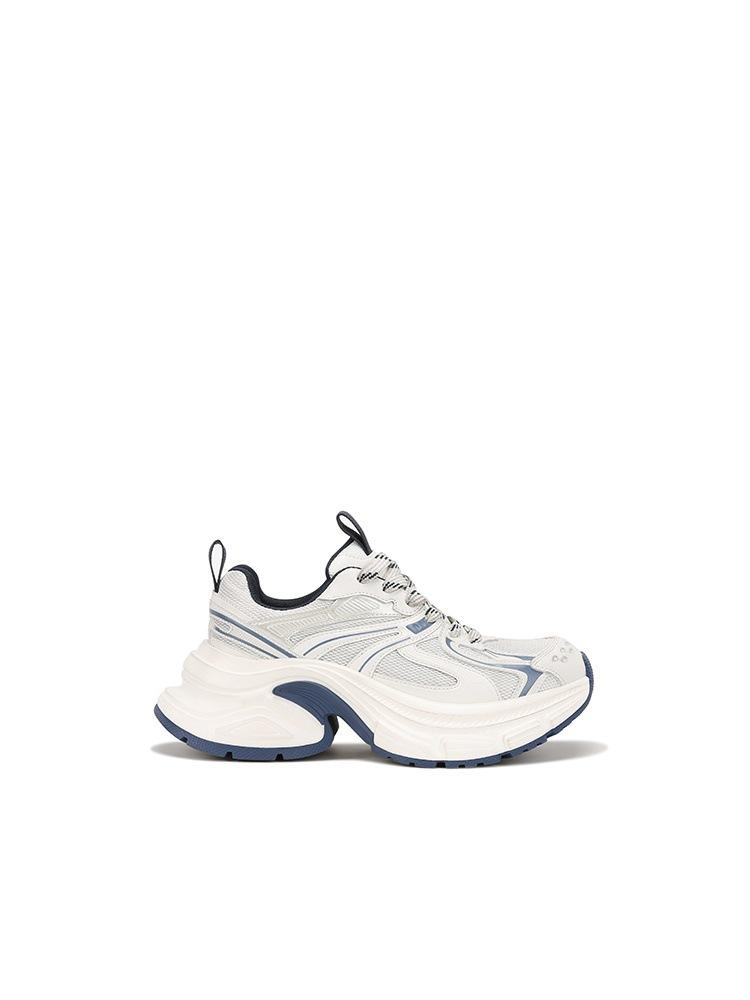 

[Su Yinyin] Busan Girl~ Ultra-light 8cm height-increasing thick-soled mesh breathable sports and leisure shoes, female dad shoes 35 бежевый