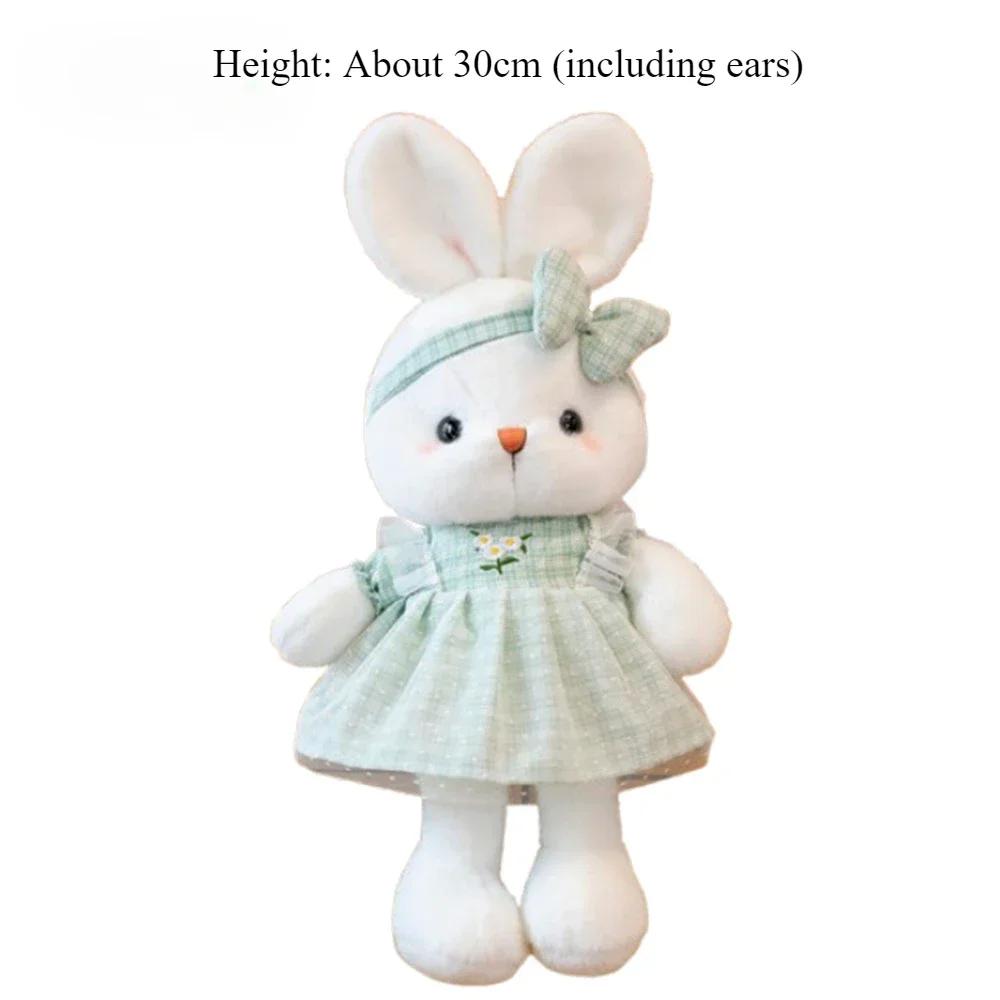 30cm Cute Stuffed Rabbit Plush Toy Soft Toys Cushion Bunny Kid Pillow Doll Birthday Gifts for Children Baby Accompany Sleep Toy
