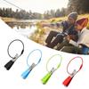 Fly Tying Fishing Line Cutter Scissors Aluminum Construction Sliding Lock Mechanism For Easy Carrying On Vests Bags