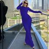 Women's Temperament Slim Round Neck Long Sleeve Dress