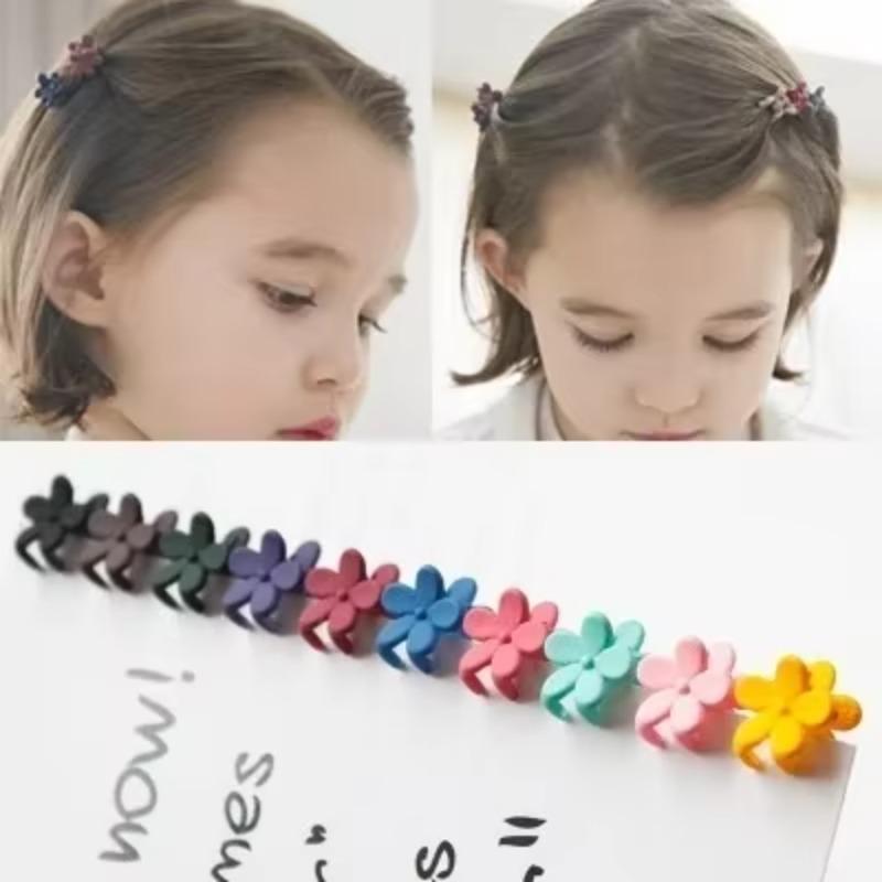 New Fashion Toddler Hair Claw Cute Candy Color Flower Chin Clip Children Hair Clip Accessories Korea Wholesale