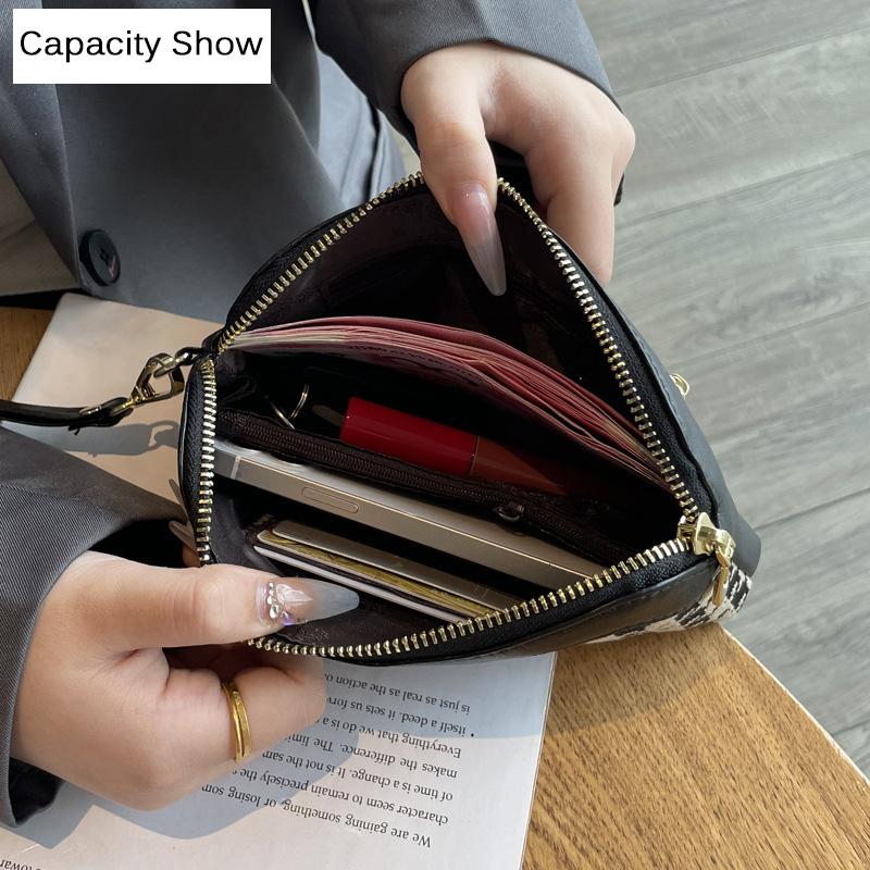 Nowa Kopertówka z Haftem w Pepitkę Skóra Naturalna Damskie Kopertówki Projekt Marki Pszczoła Skóra Krowia Długi Portfel Damska Torebka na Telefon