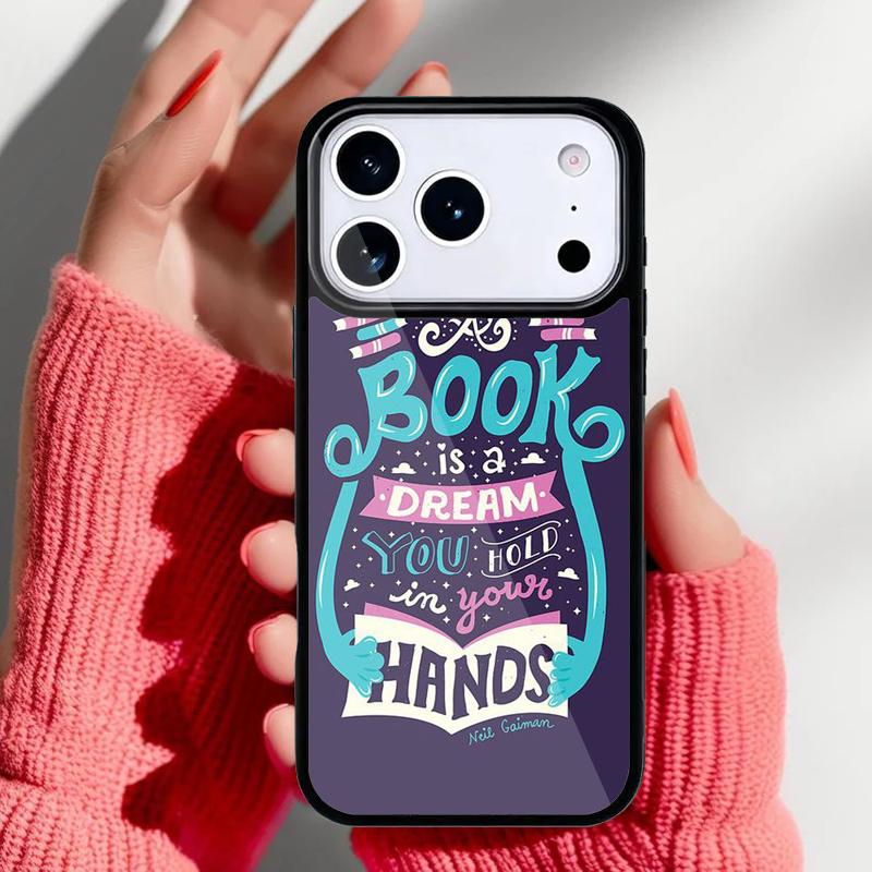 Read Books Library Bookshelf Quotes Phone Case for iPhone 17 Air 16e 15 14 13 Pro Max Back Cover for 12 11 Pro Coque